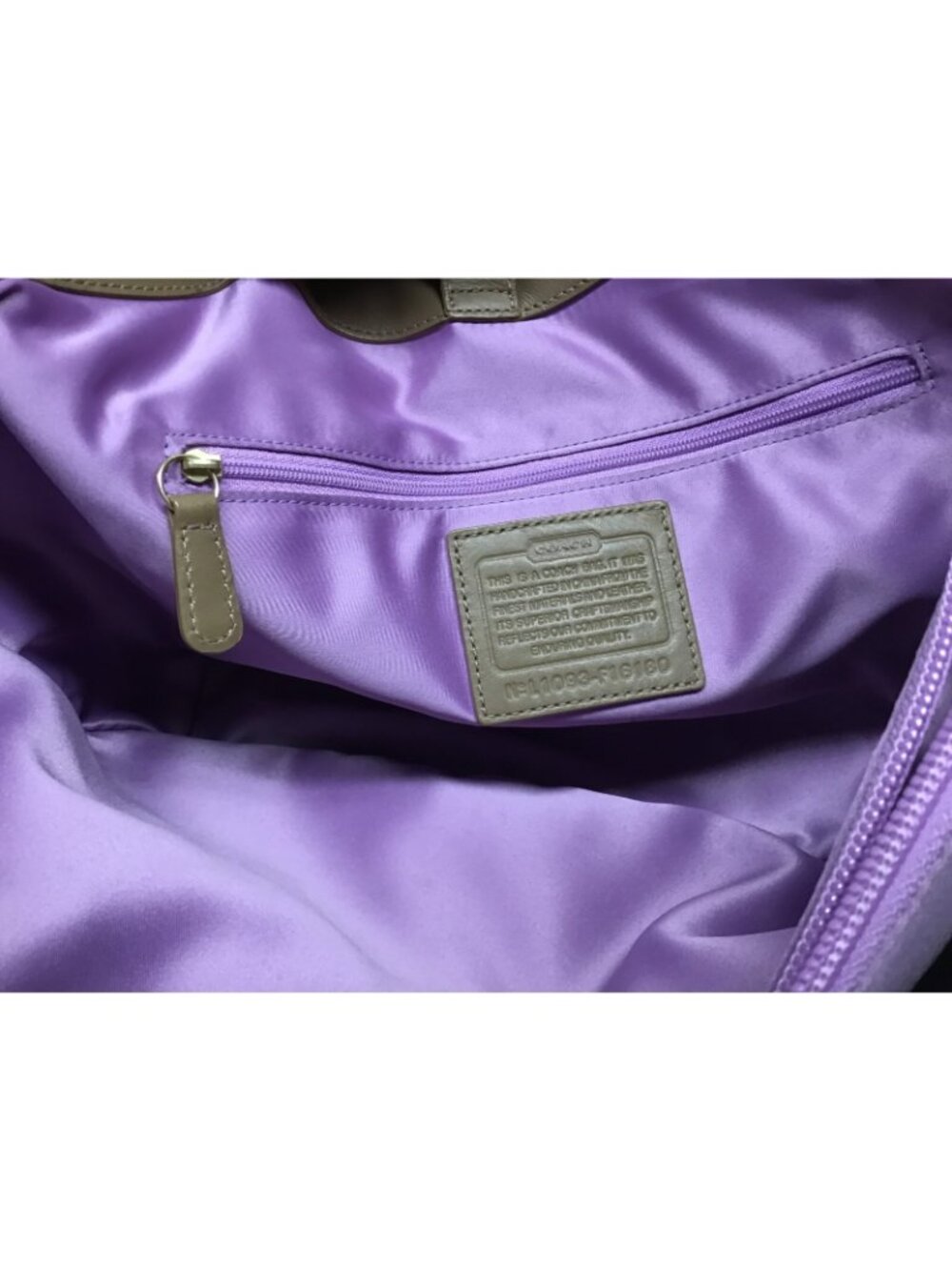 Coach Carly Tote F16180 Patchwork Embossed Metallic with Signature Tag - Picture 12 of 16